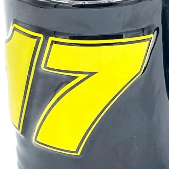 Official NASCAR #17 Matt Kenseth Coffee Tea Mug Cup Roush Racing Raised LOGO - Picture 7 of 12
